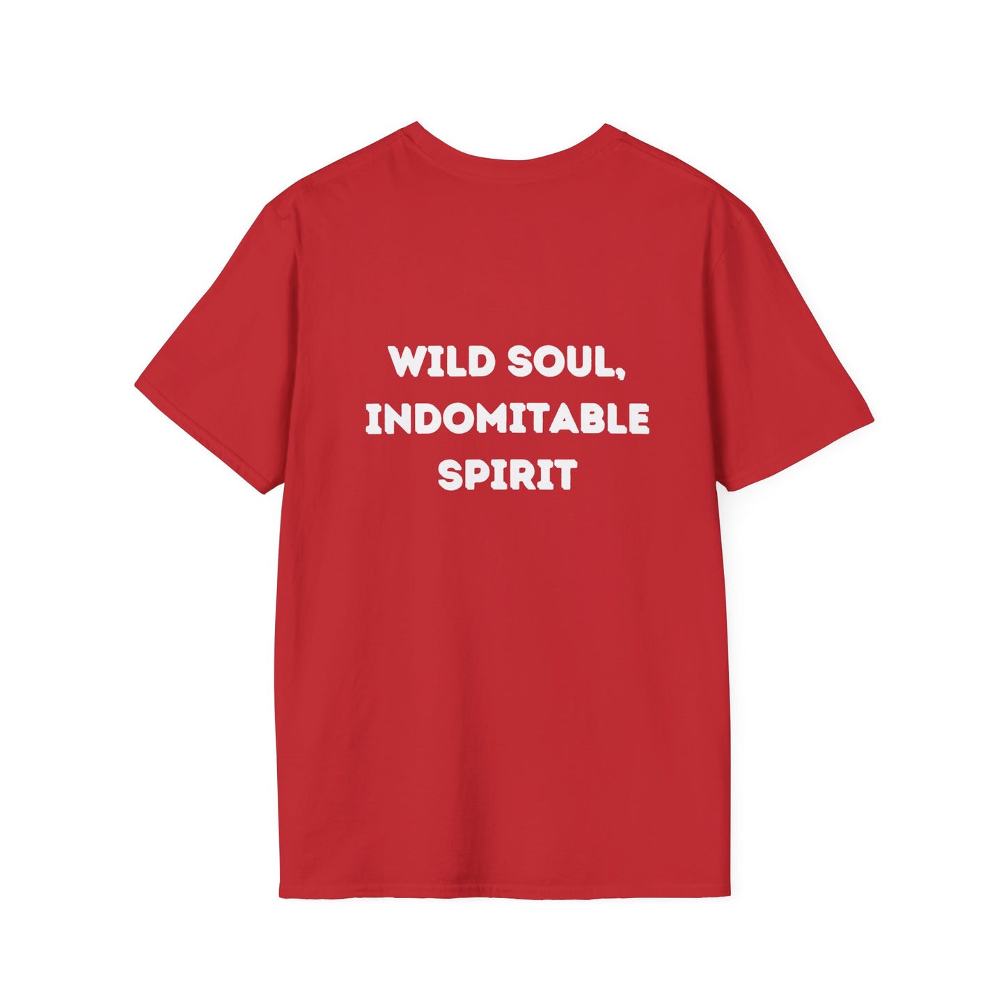 Wild Soul Unisex T-Shirt with Howling Wolf Design