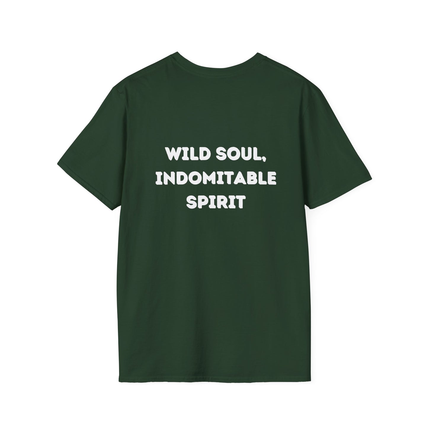 Wild Soul Unisex T-Shirt with Howling Wolf Design